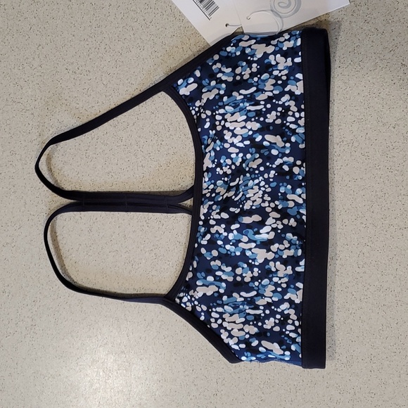 CALME by Johnny Was Endurance Sports Bra II in Blue Speckled, Size XSMALL, NWT - Picture 5 of 9